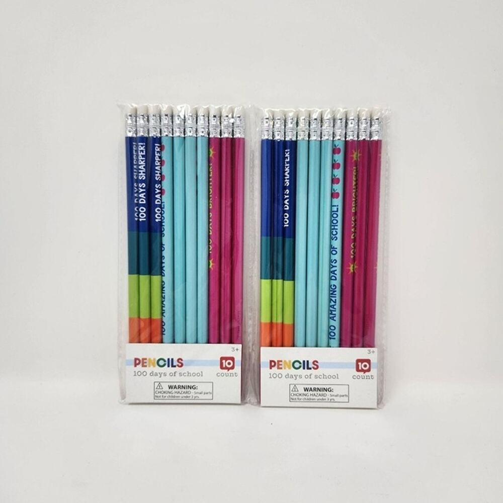 100 Days of School Pencils 20 Count